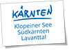 Klopeinersee Südkärnten Lavanttal Logo