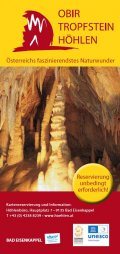 Obir Tropfsteinhöhlen Flyer (deutsch)