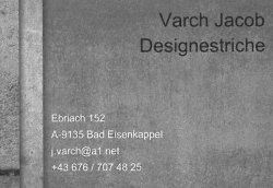 Designestriche Varch Jakob Foto